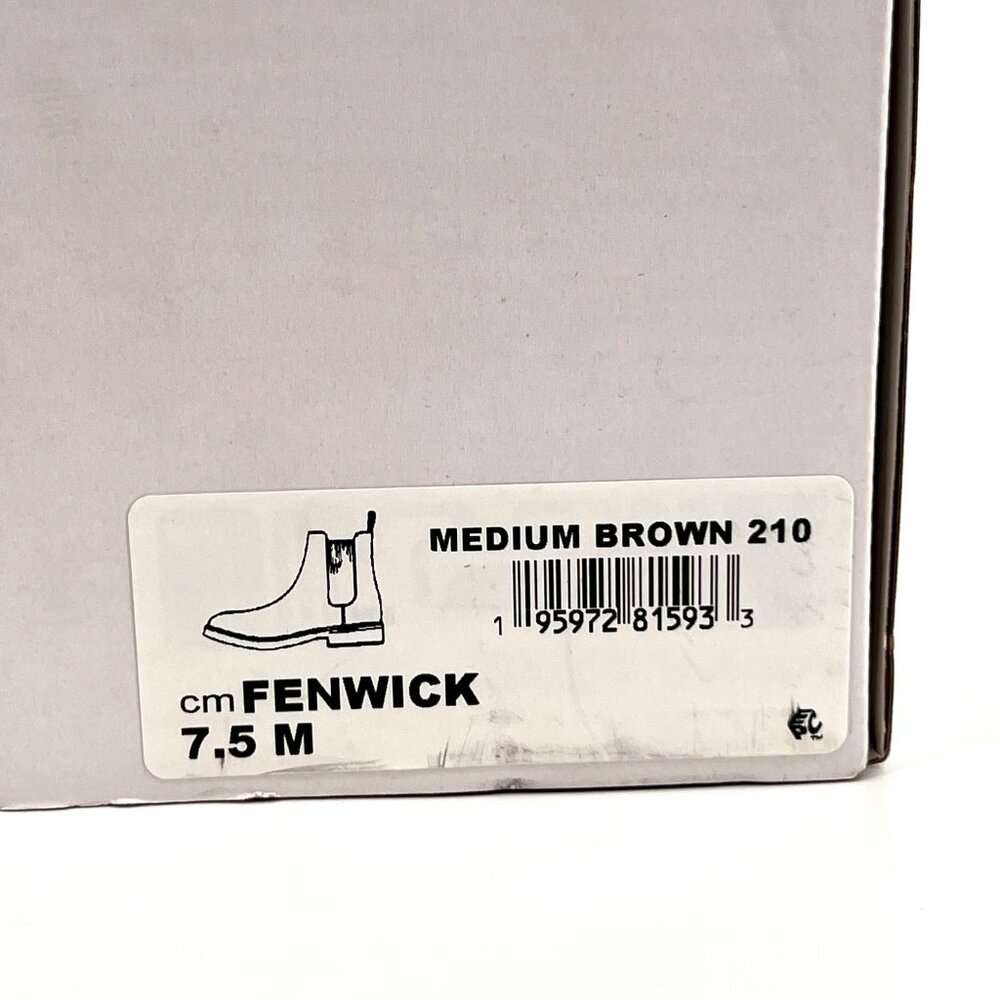 Calvin Klein Fenwick Chelsea Boots Size 7.5 Brown Leather Pull-On Round Toe - Picture 15 of 15